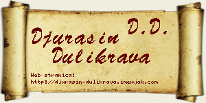 Đurašin Dulikrava vizit kartica